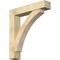 Ekena Millwork Thorton Block Rough Sawn Bracket w/ Offset Brace, Douglas Fir, 8"W x 40"D x 44"H BKT0806X40X44THR05RDF - alternate 1